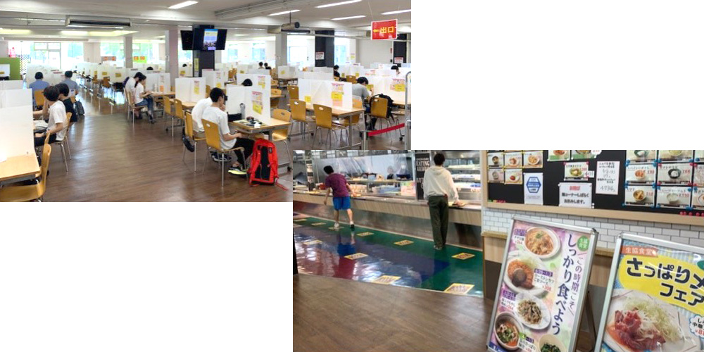 工学部戸畑食堂の様子