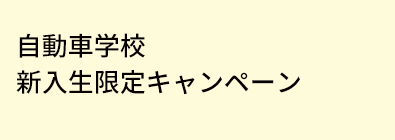 自動車学校新入生限定キャンペーン